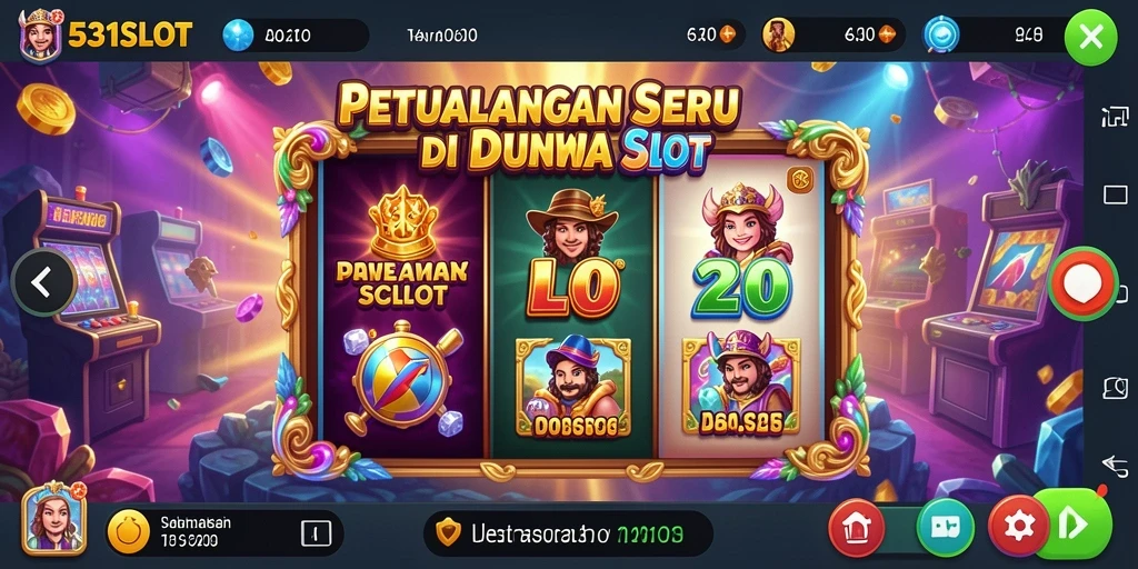 Tampilan gameplay seru di <strong>531SLOT</strong> yang penuh tantangan dan petualangan.