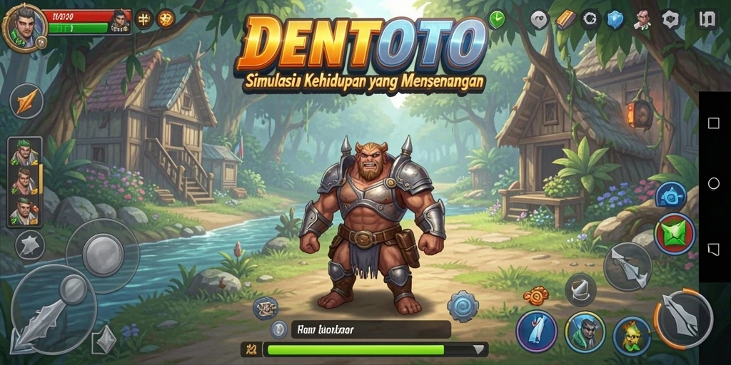 Tampilan gameplay DENTOTO yang menarik dan interaktif.