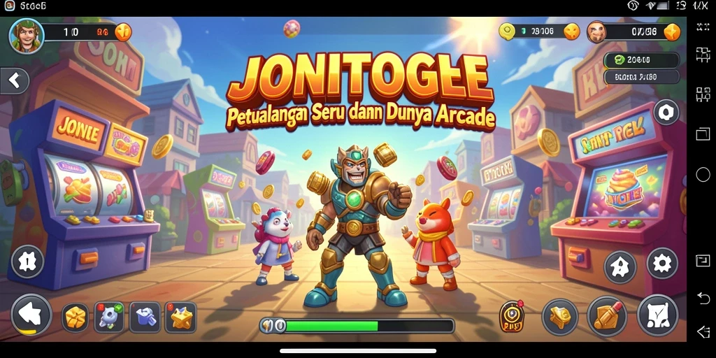 Tampilan gameplay menegangkan dan penuh aksi dari JONITOGEL.