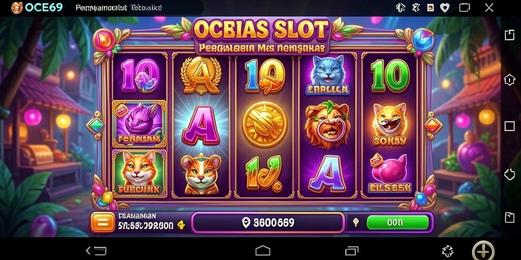 Tampilan gameplay OCE69 yang menarik dan penuh warna.
