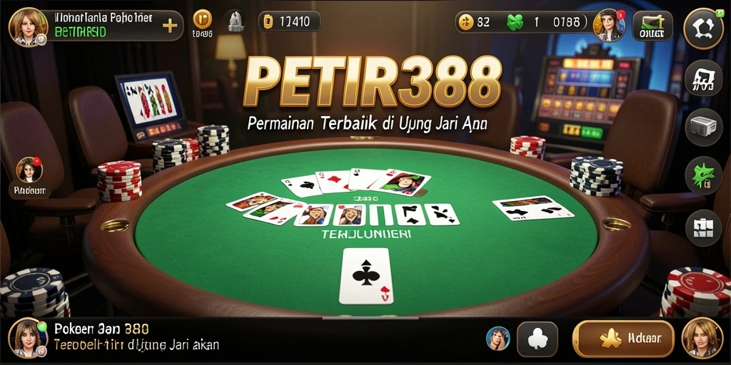 Screenshot gameplay PETIR388 menampilkan keseruan bermain poker secara langsung.